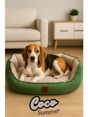 Empressco Jungolica Pet Products Coco Summer, Yazlık Kumaşlı, Ultra Yumuşak, Kaydırmaz Tabanlı, Yıkanabilir Kedi ve Köpek Yatağı - Fiyatı, Yorumları