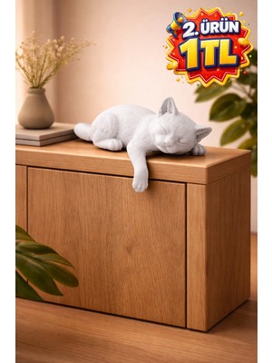 Empressco Gigingo Kenardan Sarkan Uyuyan Kedi Figürü Dekoratif Biblo 10 cm - Fiyatı, Yorumları