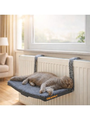 Empressco Dexpet Kedi Petek Kalorifer Radyatör Yatağı Askılı Kedi Yatağı Peluş 47X 27,5 cm 18 kg - Fiyatı, Yorumları