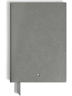 Montblanc Saffiano Deri Gri Orta Boy Defter 134753