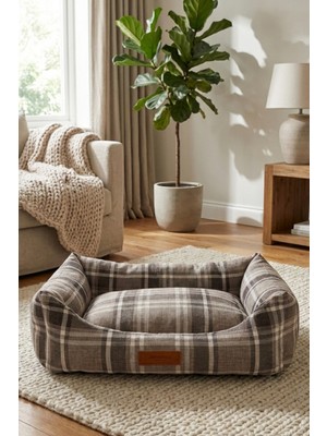 Empressco Jungolica Pet Products Comfy Pet, Premium Dokuma Kumaş, Çıkarılabilir Minder, Yıkanabilir,destekleyici Kedi ve Köpek Yatağı - Fiyatı, Yorumları
