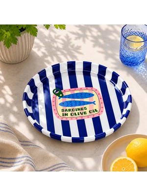 Sarkap Home 26 cm Sardines Mavi Meyve Tabağı