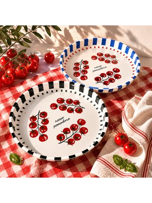 Sarkap Home 26 cm Rosso Pomodoro 2'li Meyve Tabağı Seti