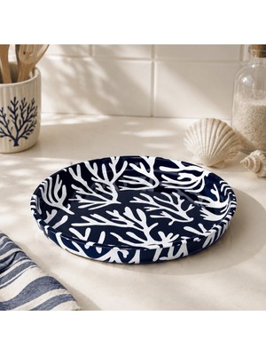 Sarkap Home 26 cm Mavi Mercan Meyve Tabağı