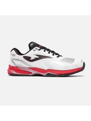 Joma TELCS2632AC Electric Sert Kort Erkek Tenis Ayakkabısı - Beyaz/kırmızı