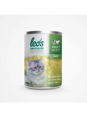 Bezos Sığır Etli Pate Yetişkin Kedi Konservesi 12 Adet 400 gr