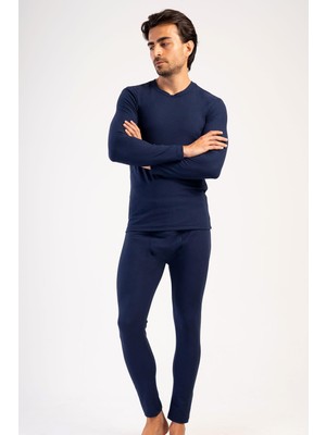Obje Erkek Lacivert Comfort Termal Uzun Alt