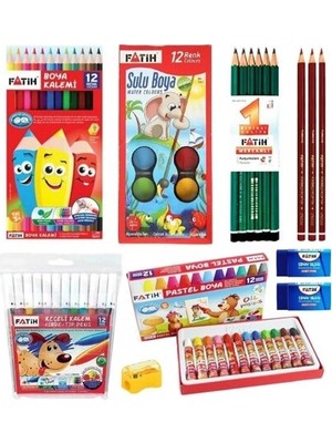 Fatih Okul Kırtasiye Seti  8 Çeşit