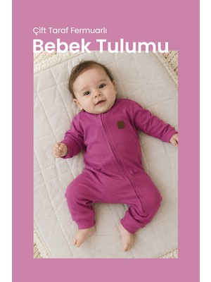 Çift Taraf Fermuarlı Bebek Tulumu Tulum