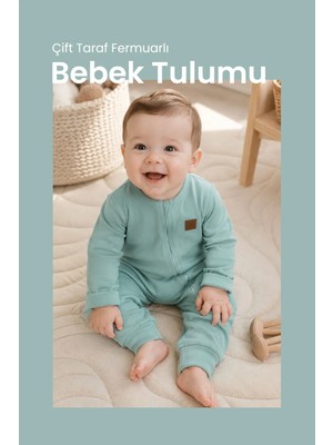İlays Babywearing Çift Taraf Fermuarlı Bebek Tulumu Tulum