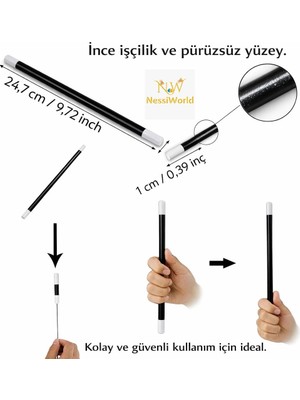 Uravas Store Mey Ithalat® Hareket Eden Sihirli Değnek Çubuk 24 cm