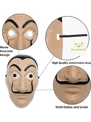 Uravas Store Mey Ithalat® La Casa De Papel Salvador Dali Maskesi Orjinal Ithal Ürün