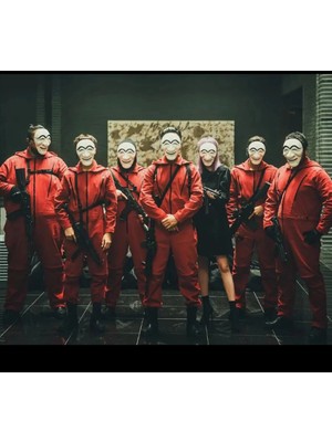 Uravas Store Mey Ithalat® Koreli Hırsız Teatral Hahoe Maskesi - Para Heist Maskesi - Dali Maskesi