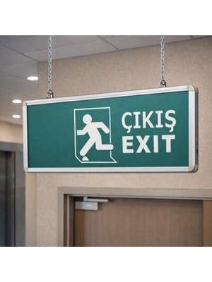Cata CT-9166 3W Exıt Çıkış Armatürü Ledli 3 Saat Akülü