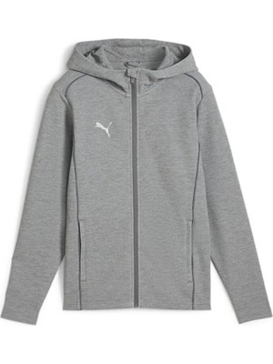 Puma Teamfinal Casuals Hooded Erkek Futbol Ceketi 65852833 Gri