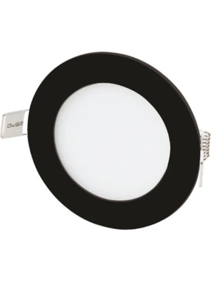 Cata CT-5125G 6W Slim Panel Siyah Kasa 3200 K Günışığı