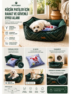Empressco Petfunny Lotus Yeşil Kedi ve Köpek Yatağı - Fiyatı, Yorumları