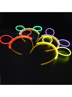 Uravas Store Mey Ithalat® Glow Taç Fosforlu Taç Karışık Renk 12 Adet