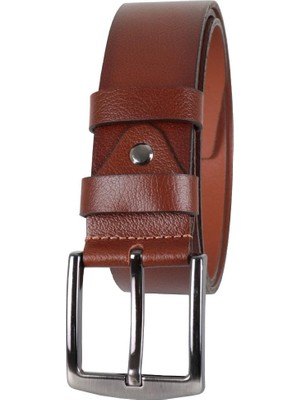 Modarar Erkek Hakiki Deri Kemer 4 cm Taba Renk RAR01450