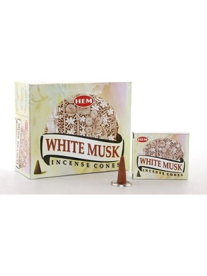 Mudanis White Musk Aromalı Konik Tütsü