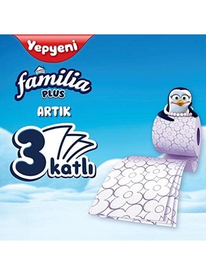 MWX Teknoloji Familia Plus 3 Katlı Tuvalet Kağıdı Sihirli Çiçekler 32'li 1 Paket (1 x 32 Adet), 2.7 kg
