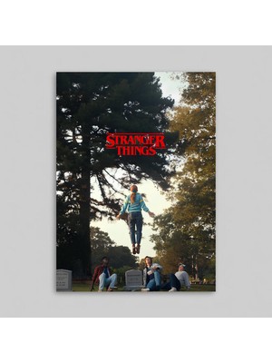 Orendart Stranger Things Movie Dizi Poster Dekorasyon Çerçeveli - Çerçevesiz Poster
