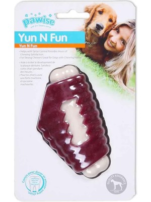 MWX Teknoloji Pawise Yum N Fun Tavuk Aromalı Çiğneme Köpek Oyuncağı 11 cm