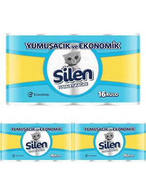 MWX Teknoloji Silen Tuvalet Kağıdı 16'lı 3lü Paket