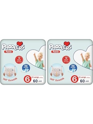 MWX Teknoloji Külot Bebek Bezi 6 Numara X-Large 60 Adet (15+Kg) Ekstra Fırsat Paketi (2 Paketi)