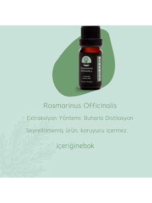 MWX Teknoloji Unicuslife% 100 Saf Doğal, Biberiye Yağı (Seyreltilmemiş) 10 ml