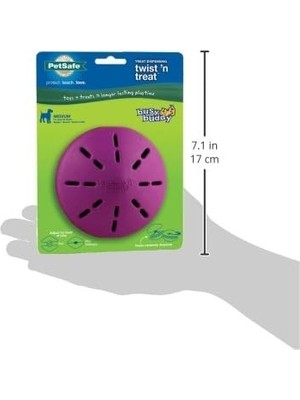 MWX Teknoloji Petsafe Busy Buddy Twist 'n Treat Dağıtıcı Köpek Oyuncağı - Medium, Mor