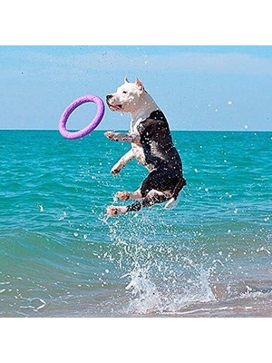 MWX Teknoloji Köpek Oyuncağı, Köpek Eğitim Halkası, Çiğneme, Koşu, Atlama, Atış Için, Zehirli Olmayan, Yüzer, Standart Çektirme, Orta ve Büyük Köpekler Için Köpek Oyuncağı, 2 Fitness Halkası Seti