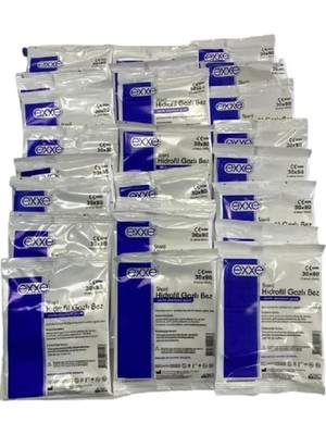 MWX Teknoloji Exxe Steril Hidrofil Gazlı Bez (30X80 cm 2 Parça) 25 Adet