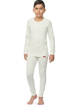 FSM 1453 Fsm1453 Erkek Çocuk Termal İçlik Takım Ekru %47 Viskon %47 Polyester %6 Elastan