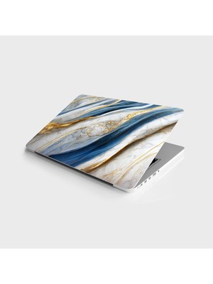 MWX Teknoloji Laptop Bilgisayar Notebook Pc Kaplama Etiketi Soyut Mermer Lüks