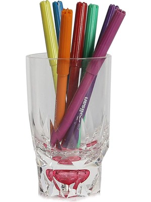 MWX Teknoloji Kalemlik Kristal Damlalı Kırmızı Model Ofis Gereci