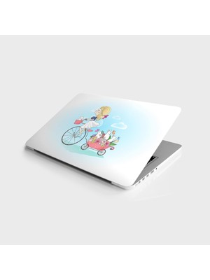 MWX Teknoloji Laptop Bilgisayar Notebook Pc Kaplama Etiketi Tavşan Kız