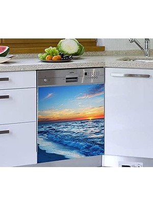 MWX Teknoloji Bulaşık Makinesi Kaplama Beyaz Eşya Kaplama Deniz Dalgalar