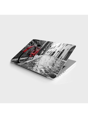 MWX Teknoloji Laptop Bilgisayar Notebook Pc Kaplama Etiketi Retro Bisiklet