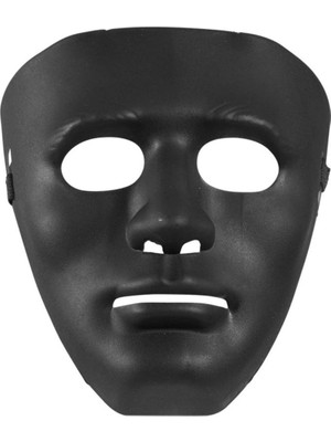 Uravas Store Mey Ithalat®  Siyah Renk Hip Hop Anonim Jabbawockeez Dans Maskesi 18X19 cm