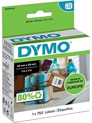 MWX Teknoloji S0929120, Lw Çok Amaçlı Kare Etiket, (25X25 Mm) 750 Etiket/paket