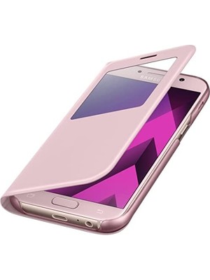MWX Teknoloji A5 2017 S-View Kılıf, Pembe