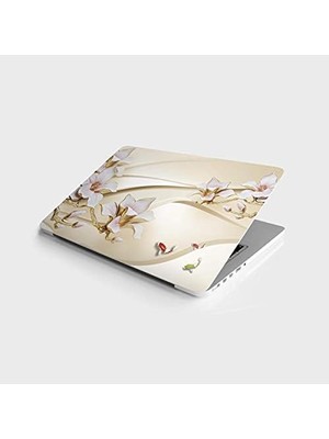 MWX Teknoloji Laptop Notebook Pc Kaplama Etiketi Kabartma Gül