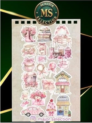 MWX Teknoloji 5'li Pink Ajanda Bullet Journal Için Uygun Set