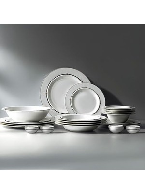 MWX Teknoloji 57 Parça Porselen Yemek Takımı