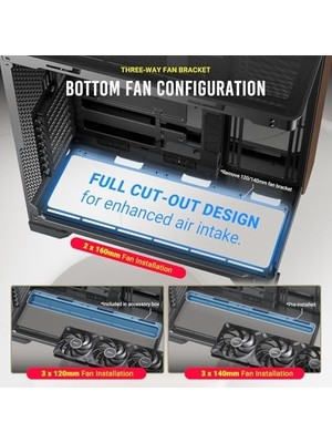 MWX Teknoloji Antec C8 Curve, Fanlar Dahil Değil, Ahşap Ön Panel, Süper Geniş Açı Tek Kavisli Cam, Çift Odacıklı Düzen, Tip-C, 360MM Radyatör Desteği, Tam Kule E-Atx Pc Kasası