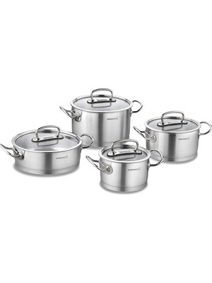 MWX Teknoloji Proline 8 Parça Inox Tencere Seti