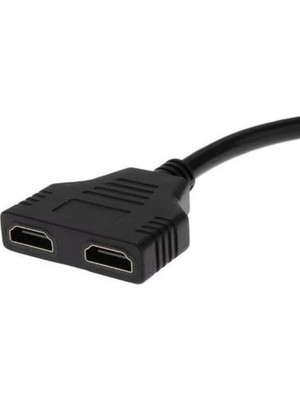MWX Teknoloji HDMI Splitter Adaptör Kablosu, Erkek-Hdmi Dişi x 2 Adaptör 30 cm Kablo Çoklayıcı Splitter, Aynı Anda Iki Aynı Tv'yi Destekler 1080P