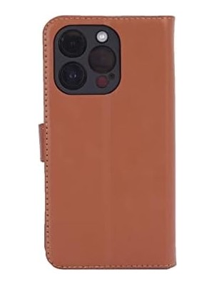 MWX Teknoloji 14 Pro Cüzdanlı ve Kapaklı Kılıf Kahverengi