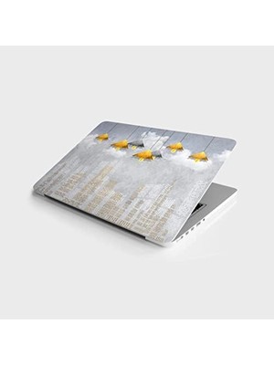 MWX Teknoloji Laptop Bilgisayar Notebook Pc Kaplama Etiketi Şehir Silüet